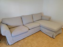 IKEA Ektorp 3-er Sofa mit Récamiere, Beige