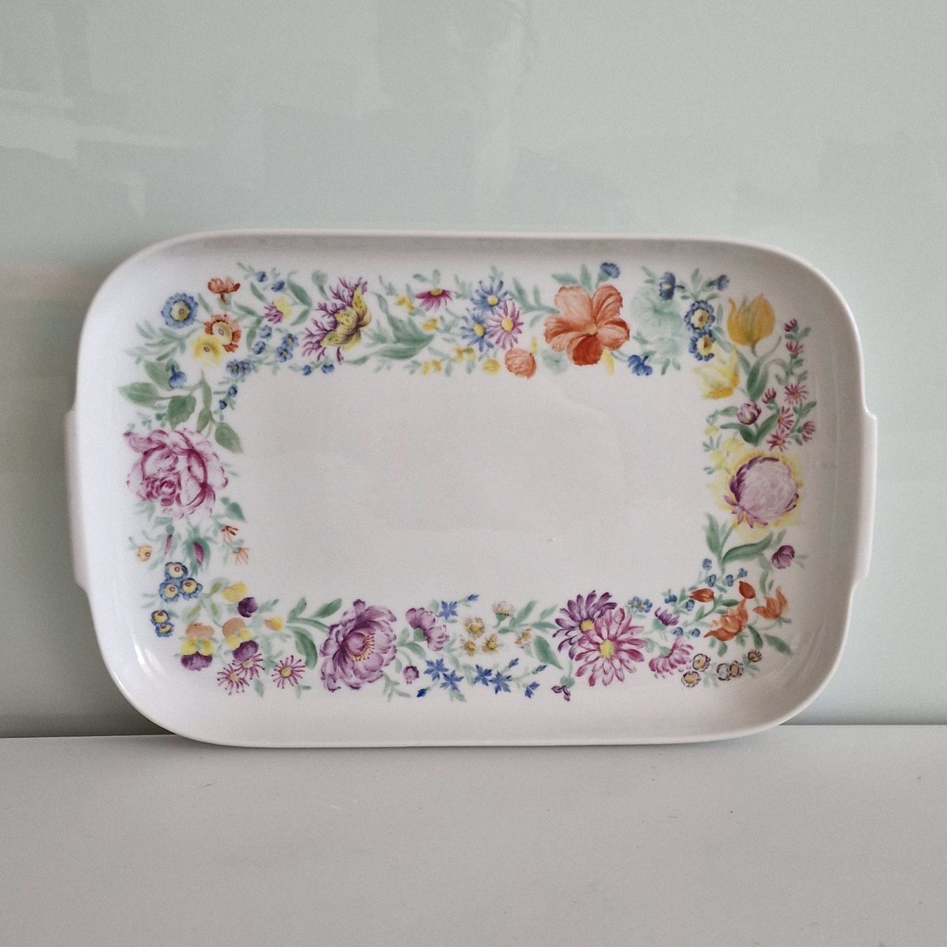 Rosenthal Teller: Wunderschöner Servierteller mit Blumenmuster.Rosenthal Helen – Gebraucht aus Birr von dem_9xtm 1
