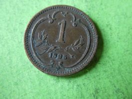Oesterreich 1895, 1 Heller