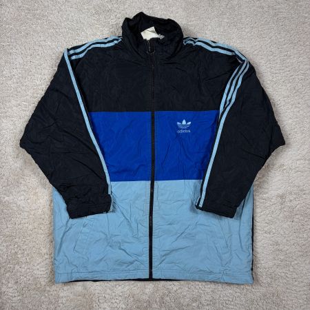 Vintage Adidas Jacket Parker Original 90' Oversized Blue -M