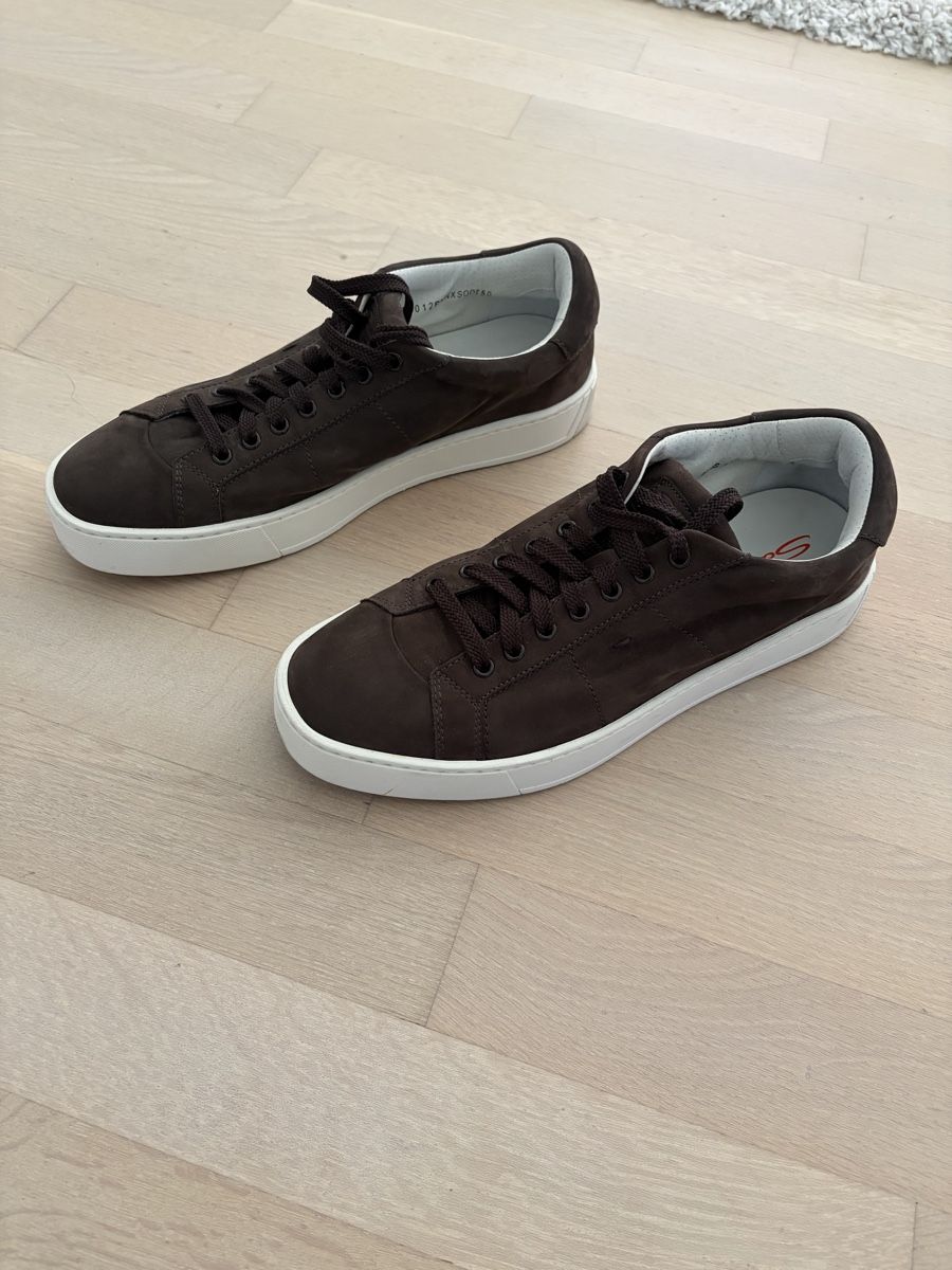 Santoni Scarpe da uomo: Santoni Sneaker aus Leder – Usato da Davos venduto da Phibo