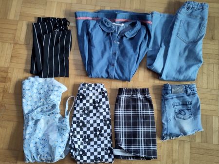 Grosses  Mädchen Kleiderset mit jeans Tom Tailor-neu Gr.134: