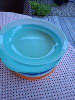 Tupperware 4 Picknickteller mit Deckel 