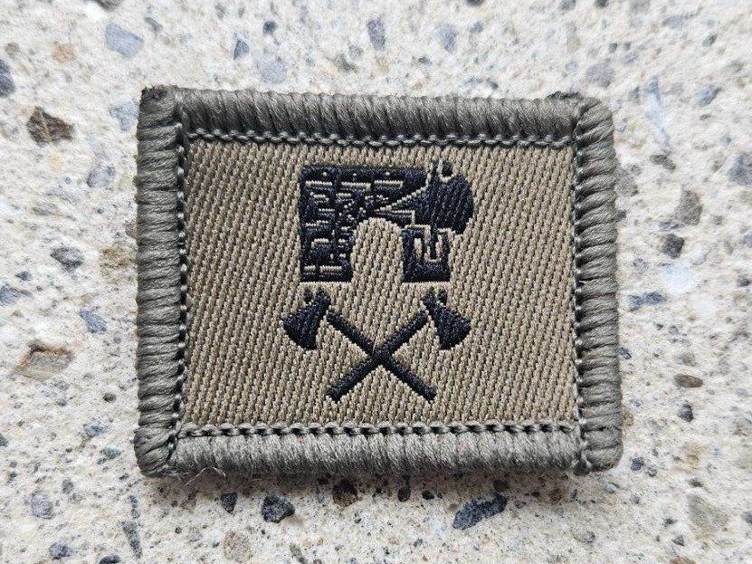 Schweizer Armee Placchette & Badge: *** Funktionsabzeichen Werkschutzsoldat mit Klett *** – Nuovo e nell'imballaggio originale da Riedholz venduto da fr_sIruP