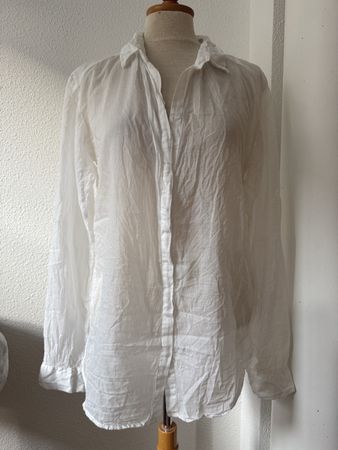 Chemisier d'été MAJE blanc coton léger, Taille 1