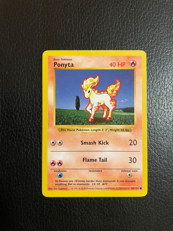 Base Set Shadowless Ponyta 60/102 Ab 1 | Kaufen Auf Ricardo