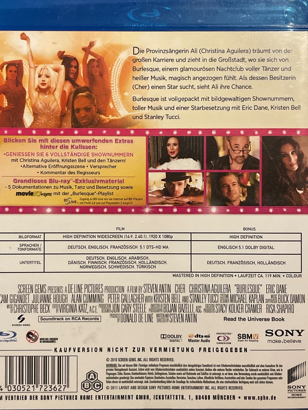 Tutti i DVDs: Burlesque  (2010) – Nuovo (secondo la descrizione) da Waldenburg venduto da Gonzo8 1