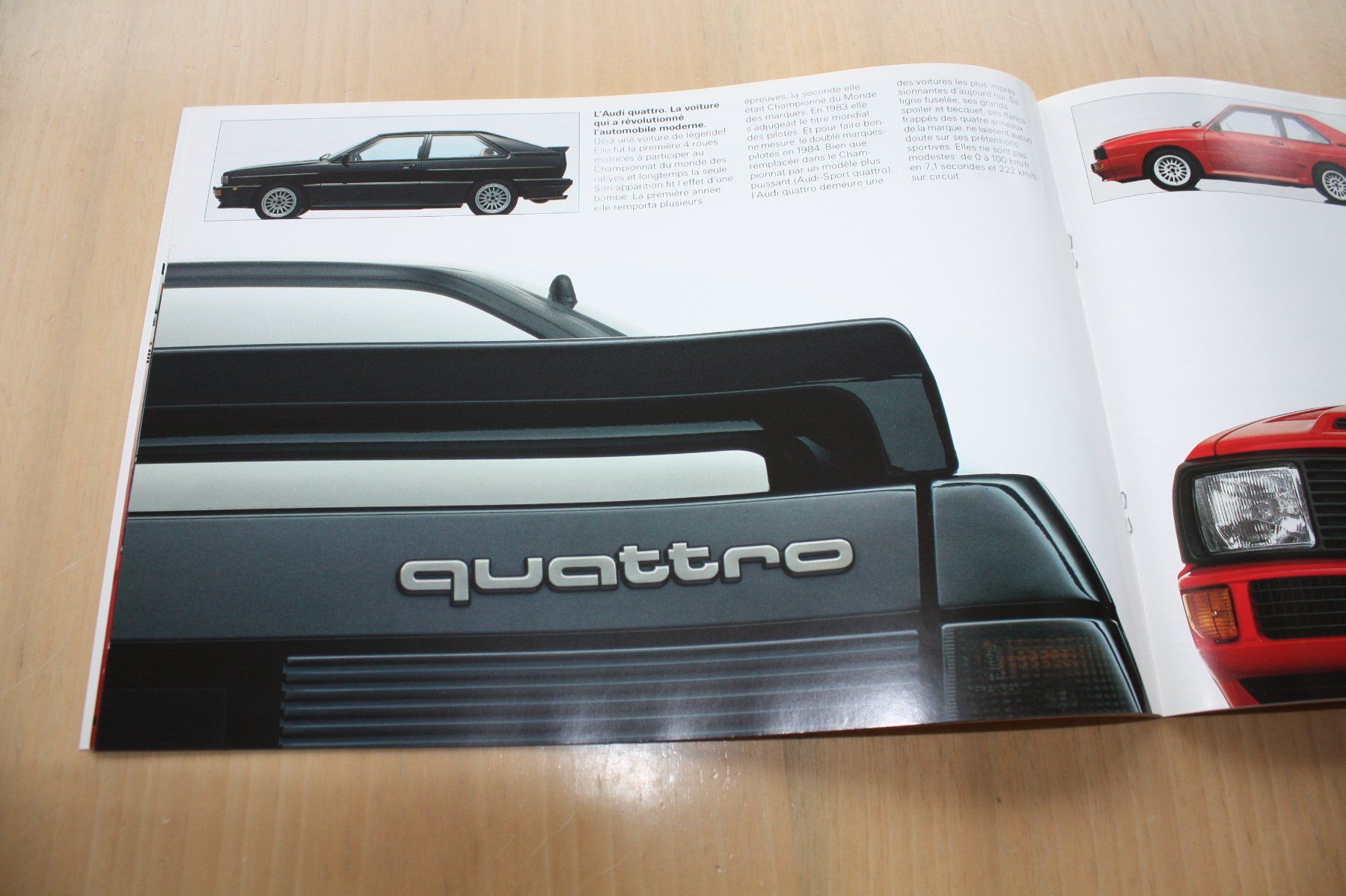 Audi Documenti: Audi Quattro Programm Prospekt 2/1985 Französisch – Usato da Wikon venduto da erwin400 6