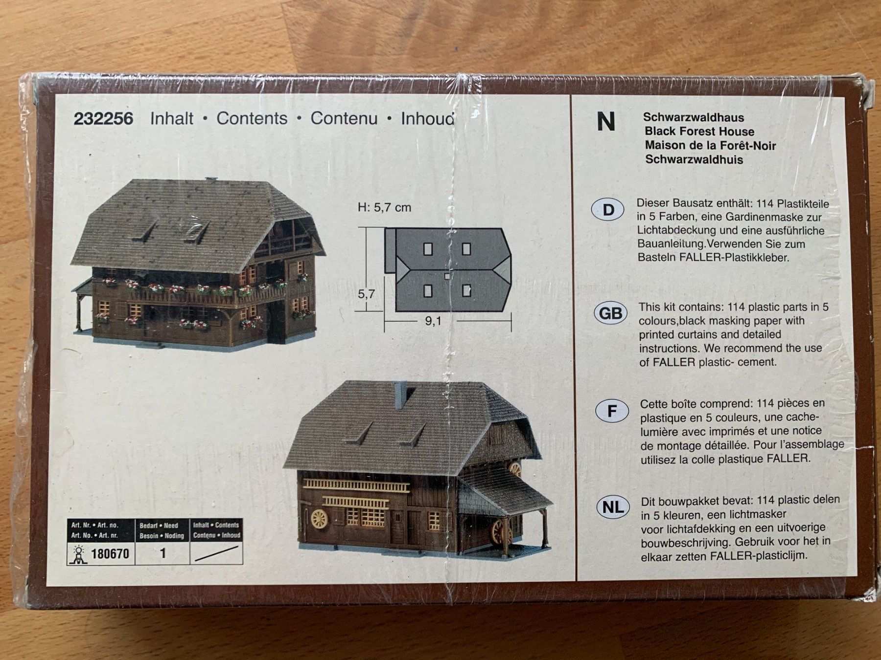 Faller Modellini di ferrovie: Faller 232256 Schwarzwaldhaus  NEU – Nuovo e nell'imballaggio originale da Belp venduto da capowiga 1