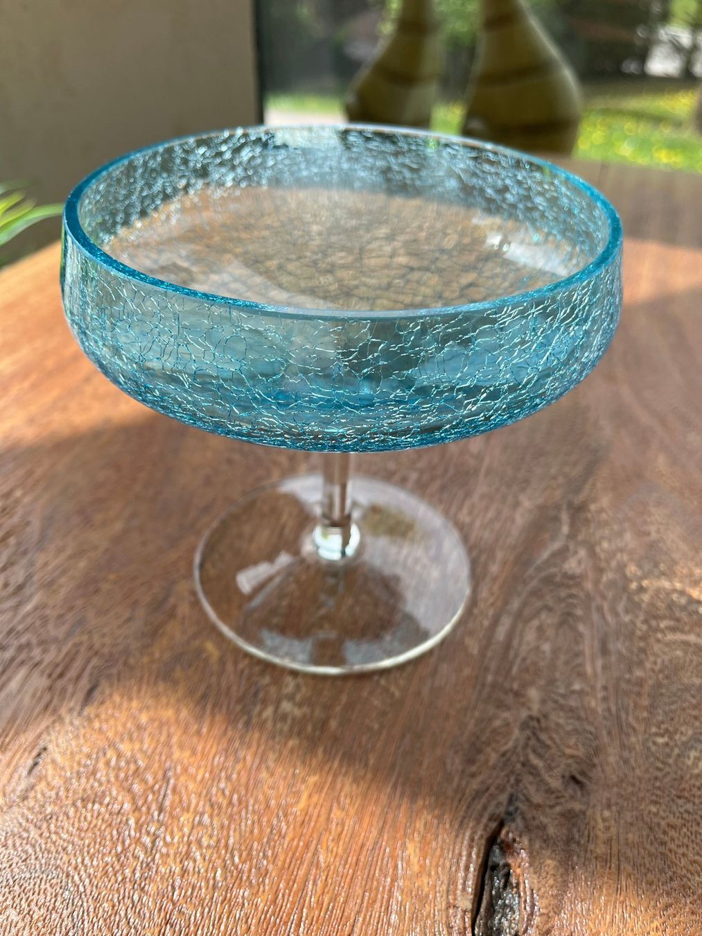 Tutte le decorazioni: Coupe en verre martelé turquoise – Nuovo (secondo la descrizione) da Genève venduto da rol_v8q2 1