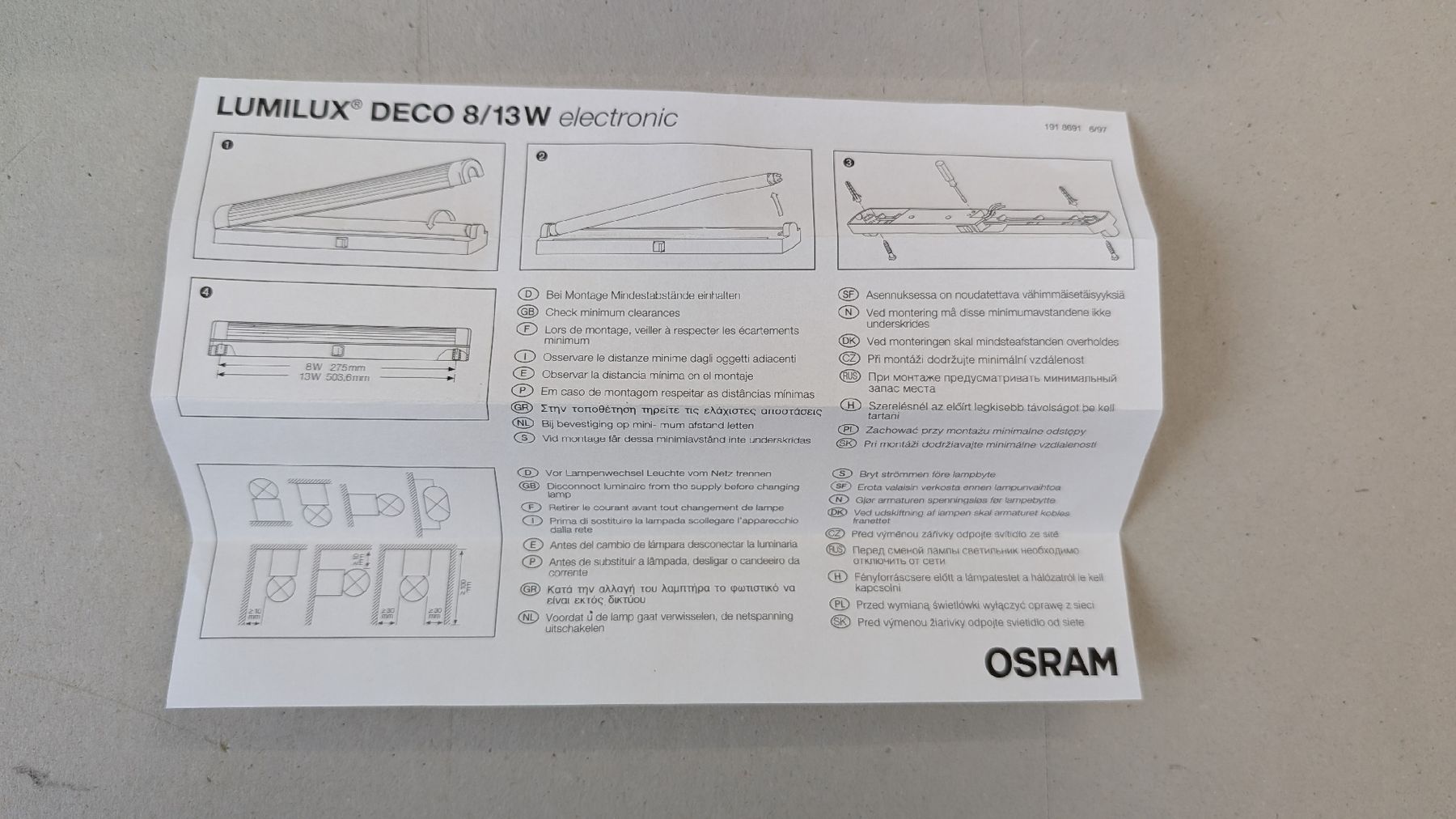 Osram Lampade: Osram Lichtleiste 8W 230V 827 – Nuovo e nell'imballaggio originale da Volketswil venduto da mar_c5pv 2