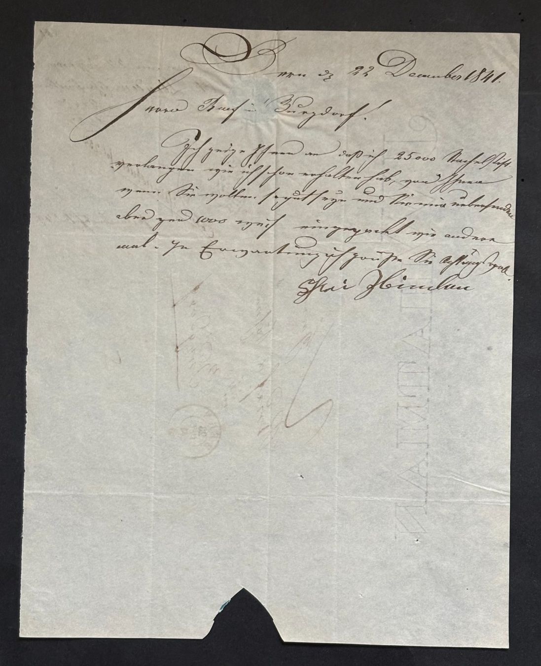Documenti: HISTORISCHES HANDSCHRIFTLICHES DOKUMENT VON 1841 – Usato da Ostermundigen venduto da wini63 1