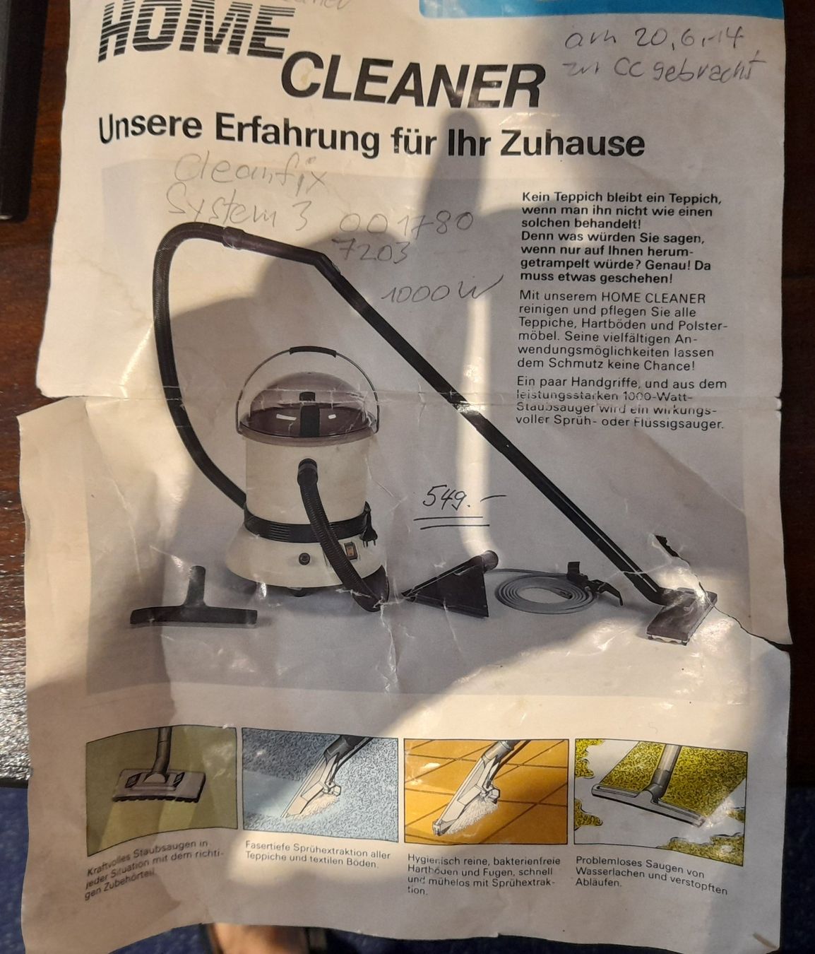 Cleanfix Aspirapolveri & Accessori: Home Cleaner Cleanfix – Usato da Herisau venduto da komodo0 6