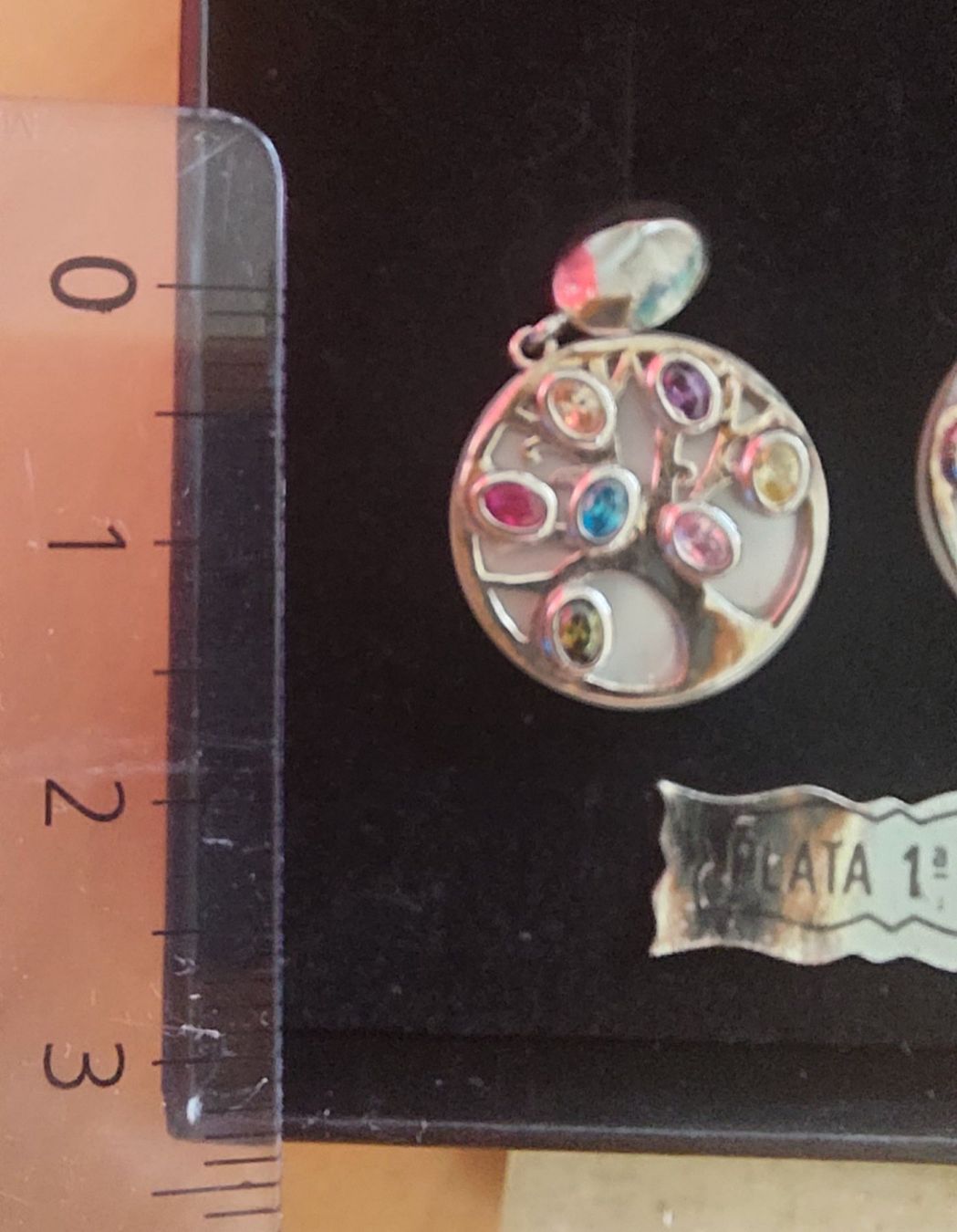 Pietre preziose: Neuwertig Baum Ohrringe Silber mit Edelsteinen – Nuovo e nell'imballaggio originale da Horgen venduto da zur_jq85 3