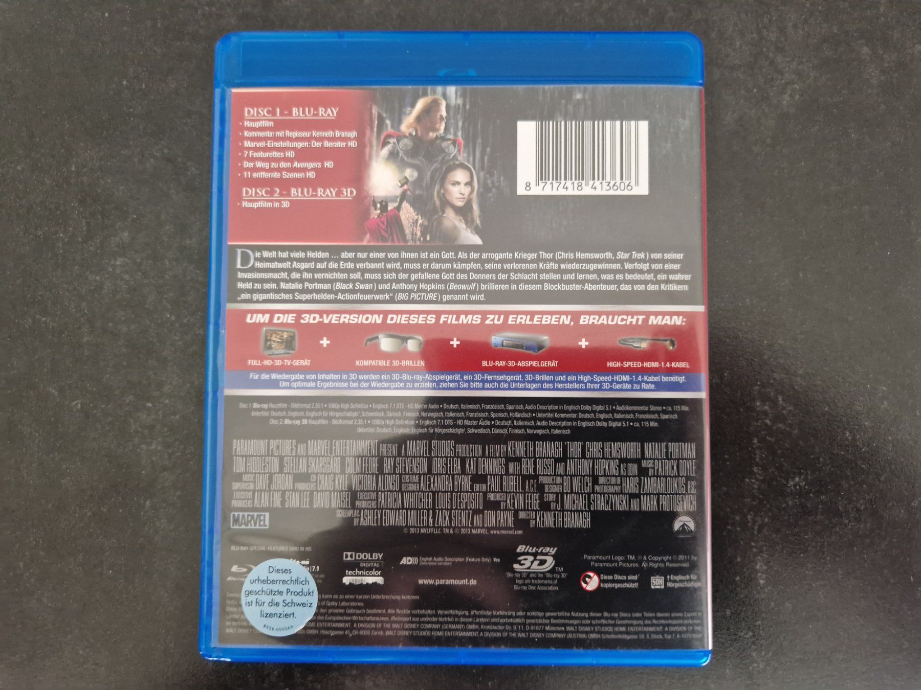Tutti i DVDs: Thor Blu-Ray Topzustand – Usato da Buchs SG venduto da Herc01 3
