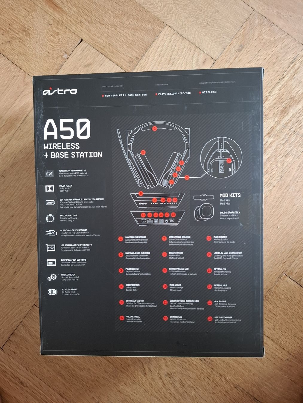 Astro Gaming Cuffie: Astro A50 Gen 4 Wireless Headset mit Basisstation schwarz – Usato da Bern venduto da Flash020 2