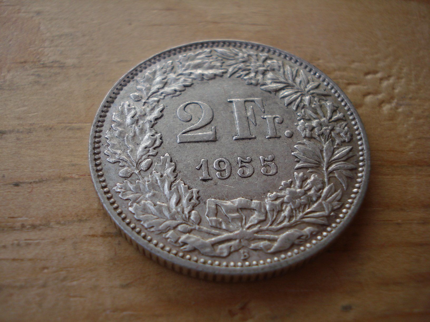 Tutti le monete: (D2) 2 Franken 1955 – Usato da Erlach venduto da Net-Coins