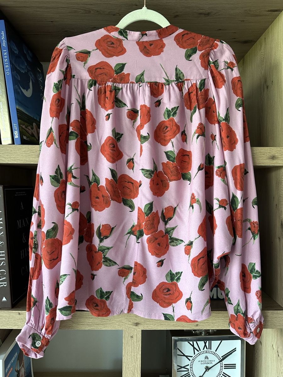 Camicette: Romantic blouse - pink and roses – Nuovo (secondo la descrizione) da La Croix (Lutry) venduto da secondhandZara 5