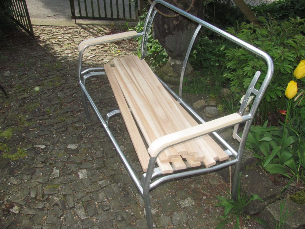 BAUSATZ Bigla Gartenbank 2 Plätzer, 120cm, alles NEU !!! Kaufen auf