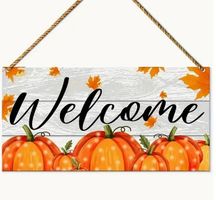 Herbst Deko Schild Welcome 20x10cm