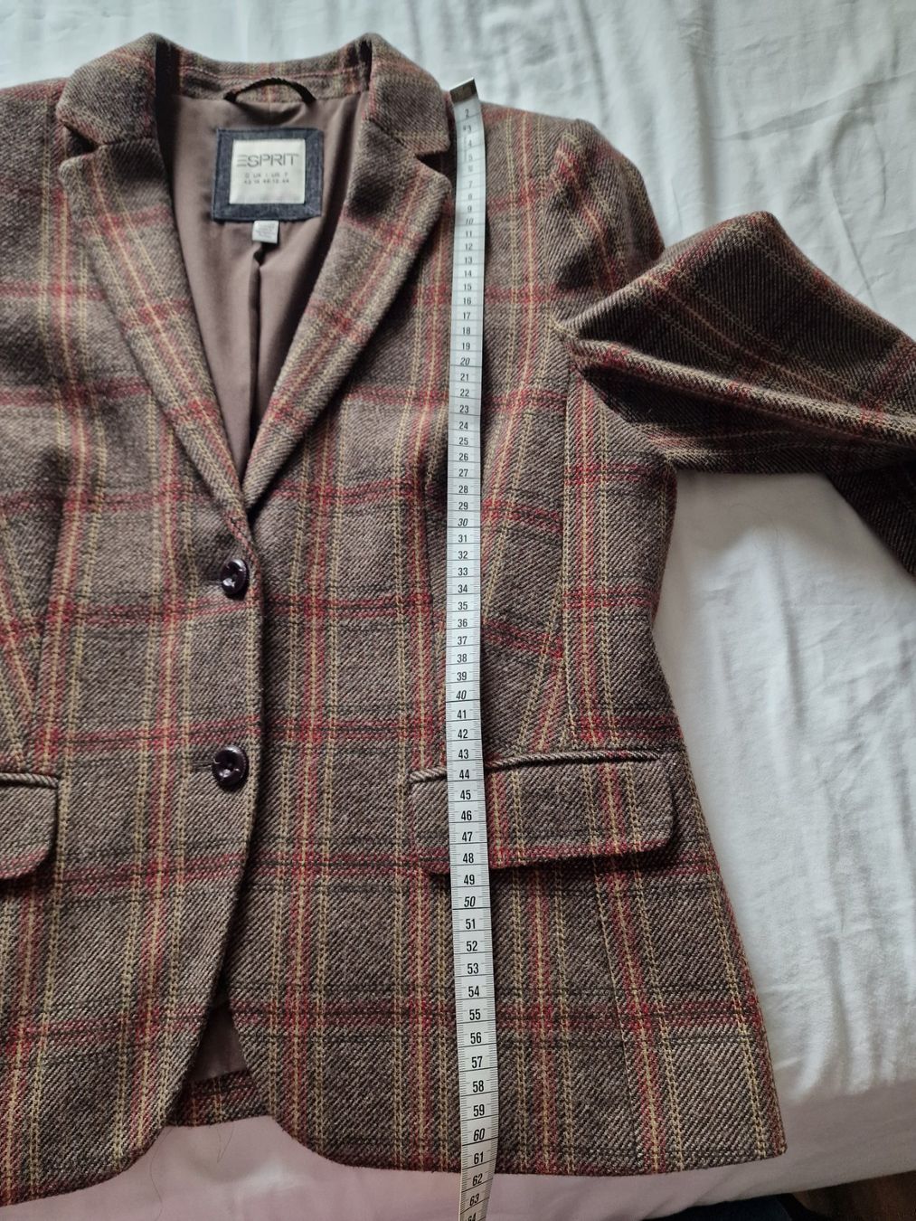 Esprit Jacken: Damen Blazer kariert mit Ellbogenpatch ESPRIT,  Gr.42 – Gebraucht aus Münchenstein von strolch001 6
