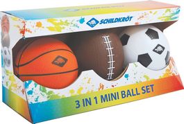 (NEW) Mini Balls Set 3 in 1 Fussball, Football, Basket- ball