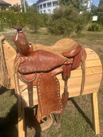Western Sattel für Pony/ Kinder Leder braun 