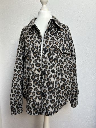 VERO MODA Übergangs Jacke im Leo-Look, Grösse S