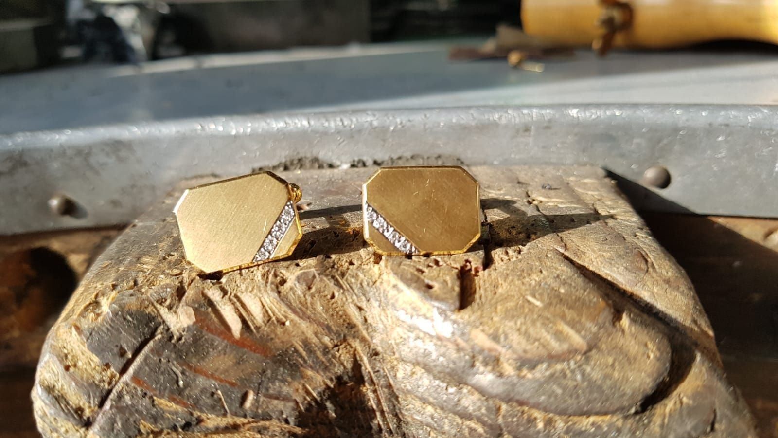 Manschettenknöpfe: Wunderschöne Manschettenknöpfe aus 18kt. – Neu (gemäss Beschreibung) aus Unterägeri von Altgoldschmuck 7