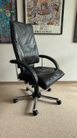 Bürosessel in Leder schwarz von Sitag