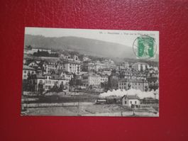Neuchatel s/w Karte Eisenbahn Jux Datum 12.12.12