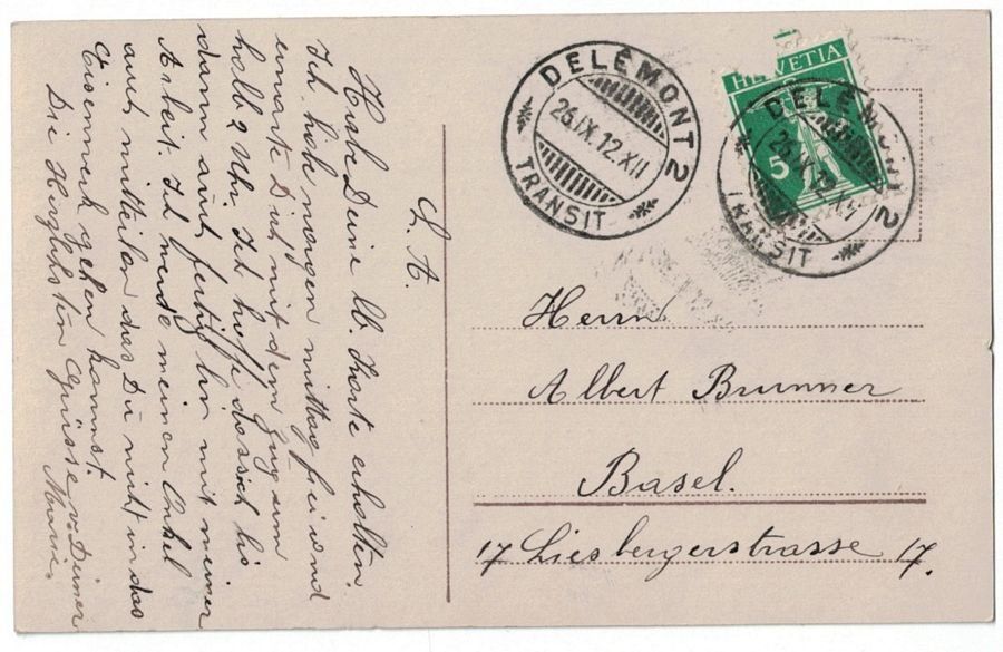 Cartoline postali: Romantik - Junge Dame mit Blumen, sitzend – Usato da Frauenfeld venduto da POML 1