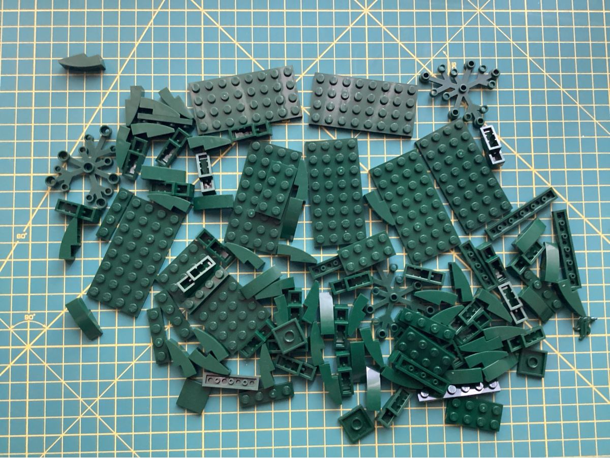 Lego Kit di costruzioni: Lego Steine dunkelgrün – Usato da Rudolfstetten venduto da Gwyneth2