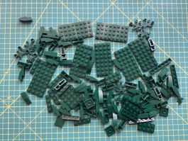 Lego Steine dunkelgrün