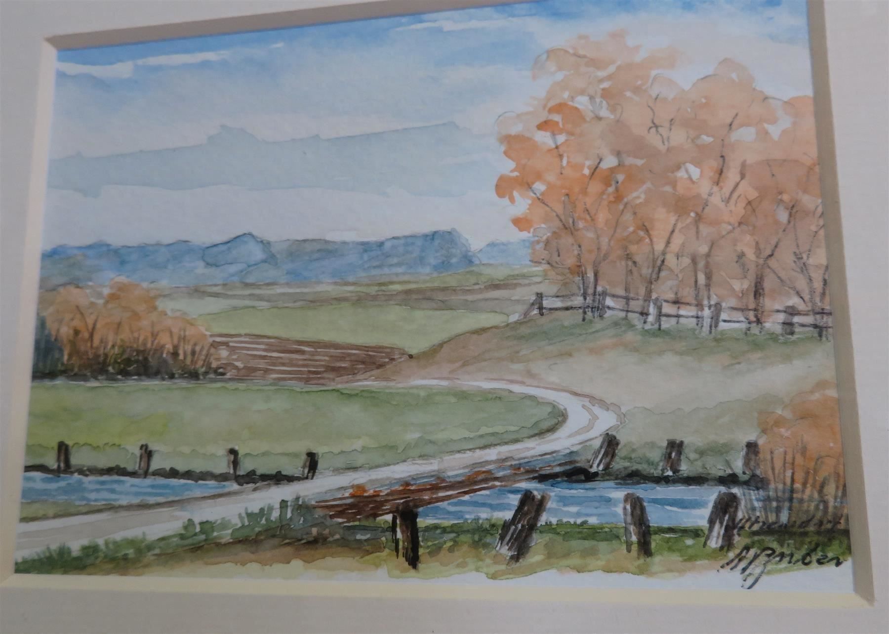 Gemälde: Aquarell Utzensdorf Zuber Walter Bern – Gebraucht aus Tüscherz-Alfermée von Newpad 3