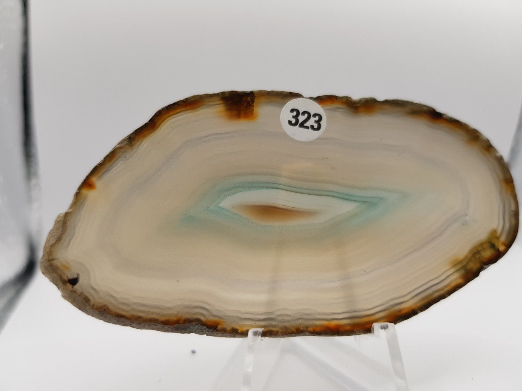 Minerali & Pietre curative: Achatscheibe 323 – Nuovo (secondo la descrizione) da Schwanden-Brienz venduto da Testudo06