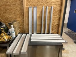 12 Aluminium Schnitten/ Dessertformen gross