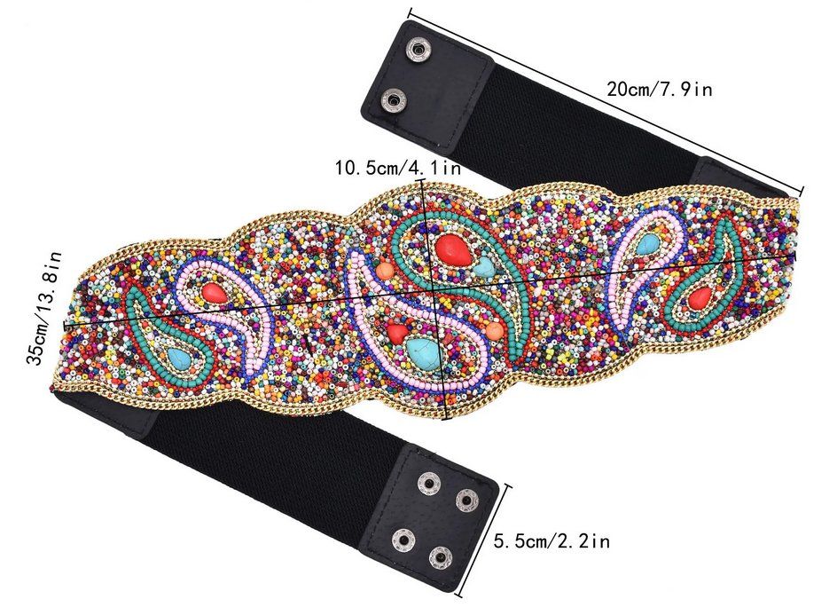 Cinture: Elastischer Gürtel Bagua Anhängern - Ceinture – Nuovo e nell'imballaggio originale da Lausanne venduto da FASHION-WORLD-SHOP 5