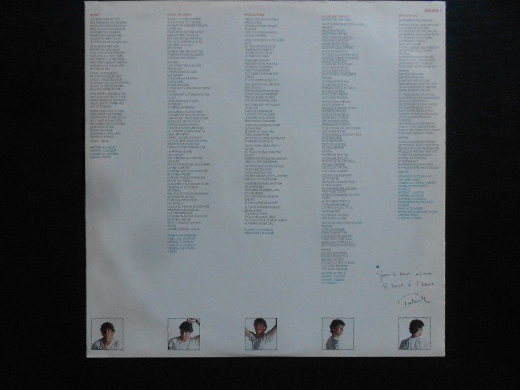 Dischi in vinile: PATRICK BRUEL  -  DE FACE – Usato da Bex venduto da Giorgiob 2