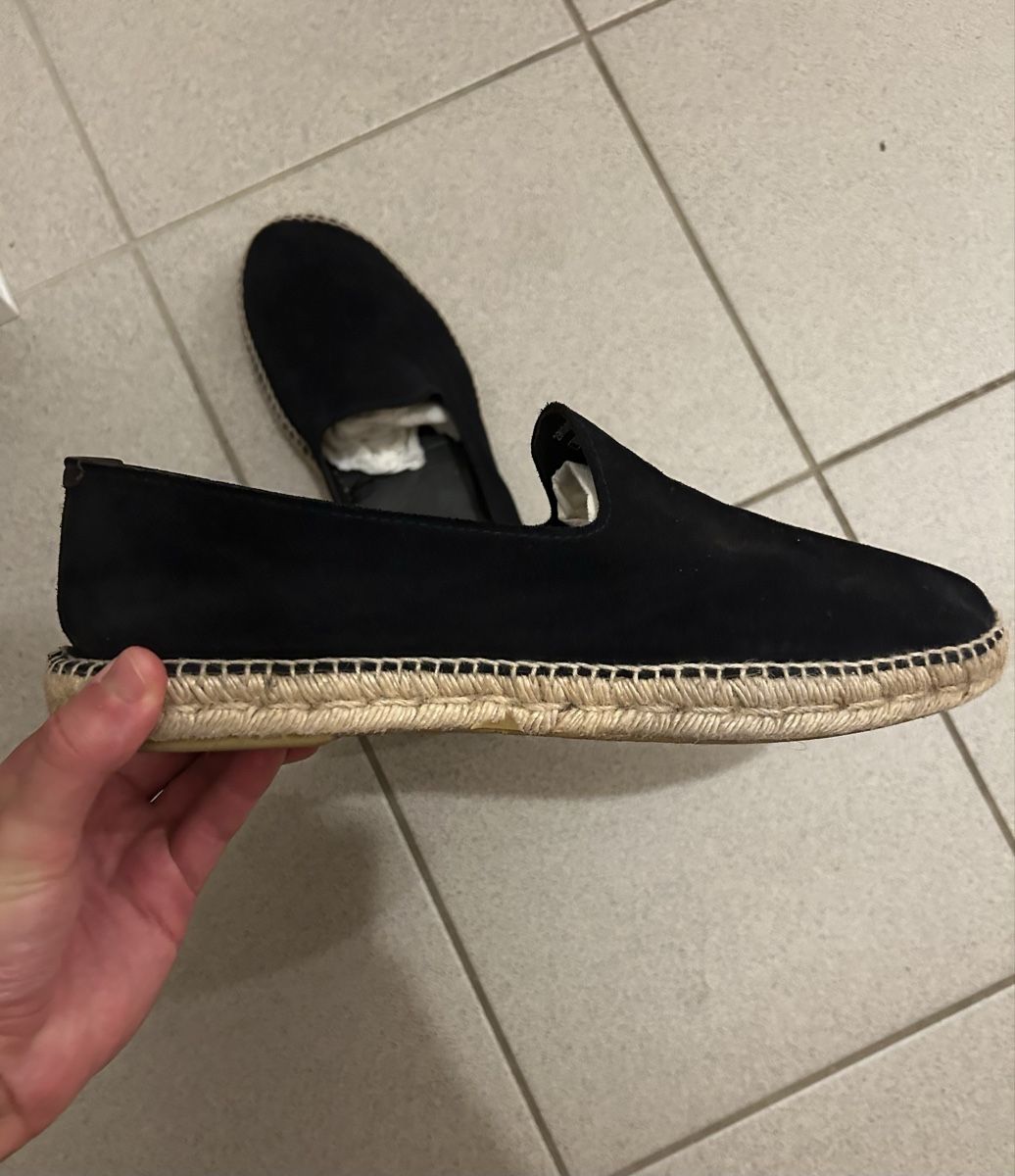 Massimo Dutti Scarpe da uomo: Massimo Dutti Espadrilles Grösse 45 - Blau Suede – Usato da Basel venduto da vic_7wsx