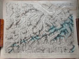 Schweiz Kupferstichkarte Nr. 10 aus dem Weiss-Atlas