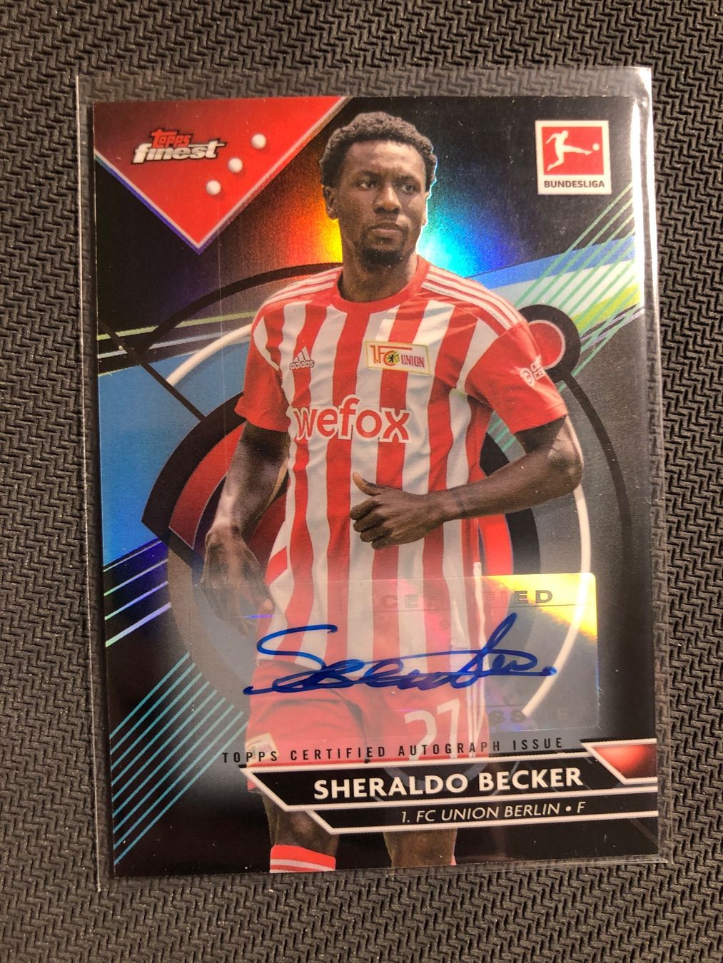Topps Carte collezionabili: Topps Finest Sheraldo Becker Autogramm /150 – Usato da Wangenried venduto da Garagara
