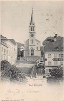 Les Brenets, Stabstempel CHAUX-DE-FONDS, circulée 1905