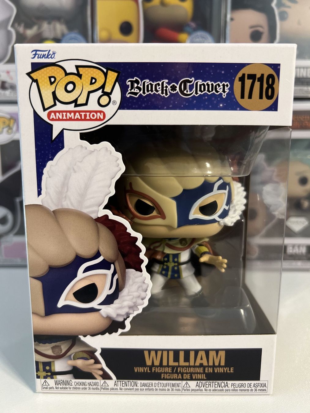 Funko Statuette: Funko POP! Animation Black Clover William – Nuovo e nell'imballaggio originale da Le Mouret venduto da perfectbijou