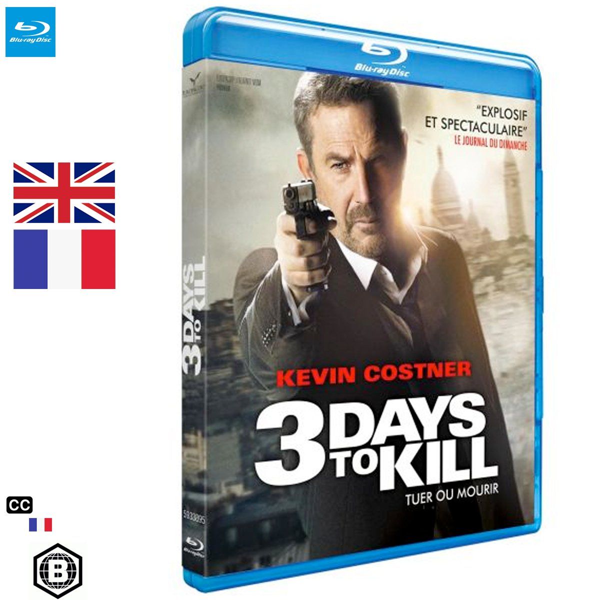 Tous les DVDs: 3 Days to Kill (2014) - Blu-ray – D'occasion à Semsales par __Florian__
