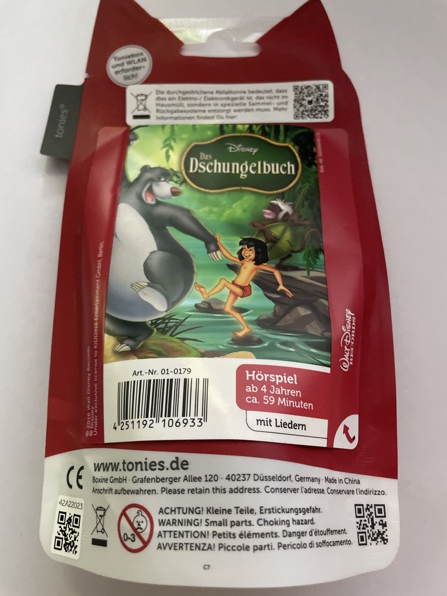 Audiolibri: Content Tonie - Das Dschungelbuch – Nuovo e nell'imballaggio originale da Bitsch venduto da Qsign 1