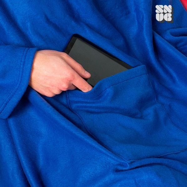Coperte: Kuschel-Ärmeldecke, blau (fabriknbeu) – Nuovo e nell'imballaggio originale da Giubiasco venduto da news-shop 1