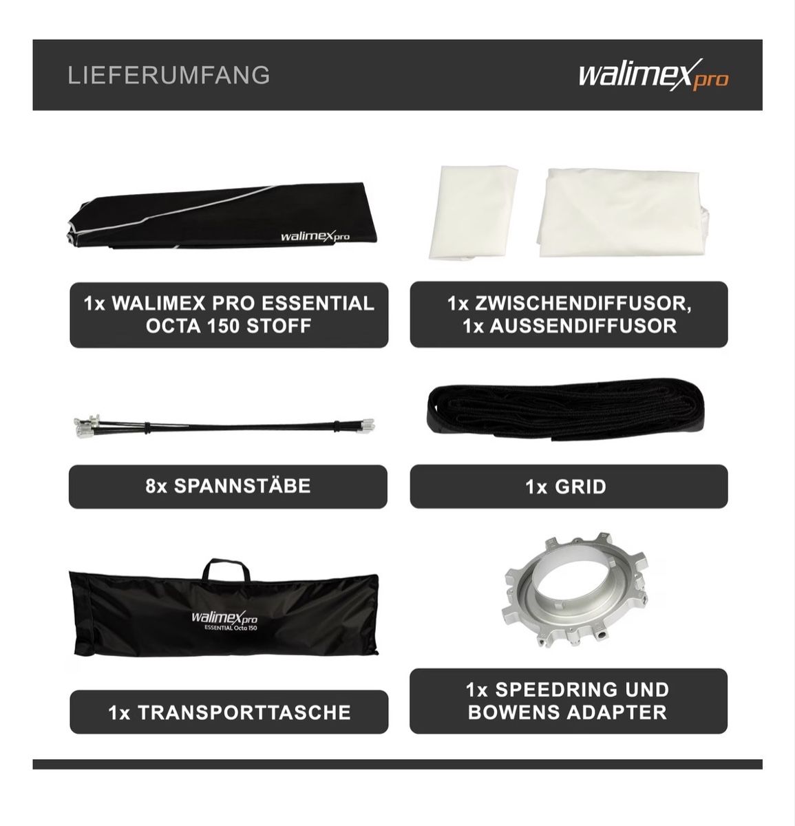 Walimex Flash: Walimex pro Studio Kit mit Zubehör – Usato da Miège venduto da GenuineY 6