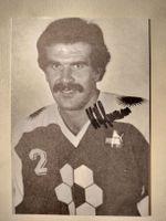 Alte Autogramm Karte EHC Arosa, Ueli Hofmann