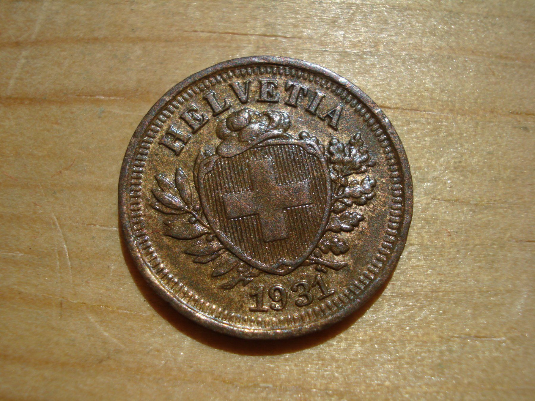 Tutti le monete: (N2) 1 Rappen 1931 – Usato da Erlach venduto da Net-Coins